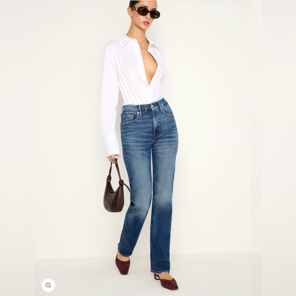 Good American Good Icon Straight Jeans